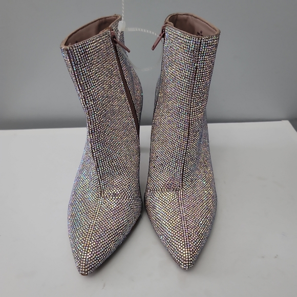 Gianni Bini Annina Rhinestone Embellished Stiletto Dress Booties - Picture 3 of 14